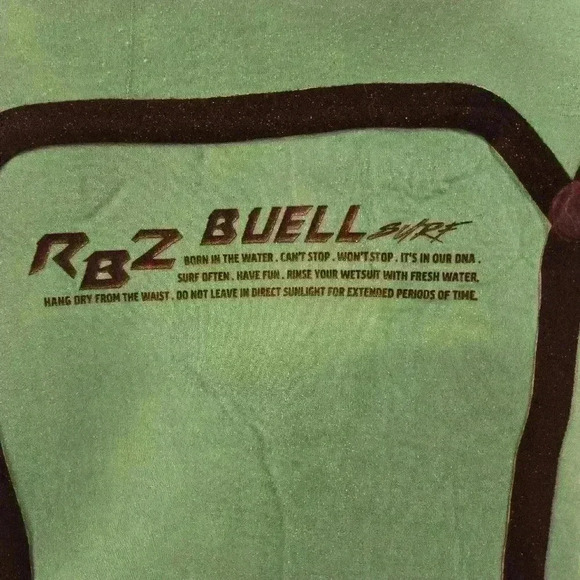 Buell Juniors 3/2 RBZ Stealth Mode BZ Wetsuit Red Storm Size J12 - Picture 5 of 7